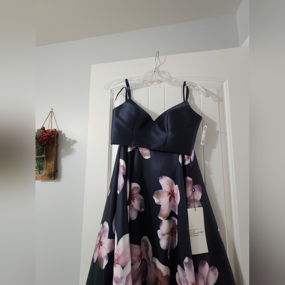 NWT Alyce Paris Prom Dress Floral Print - Picture 6 of 10